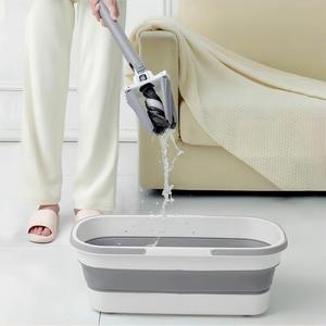 Secchio pieghevole portatile a quattro ruote motrici all'ingrosso di tutte le dimensioni mop piatti efficiente pulizia tempo-risparmio di asciugatura secchio pieghevole - Product Image 6