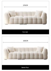 Canapé Sectionnel de Salon GEDO Style Guimauve en Tissu Laine <span class=keywords><strong>d</strong></span>'<span class=keywords><strong>Agneau</strong></span> 2026 pour Petits Espaces - Product Image 6