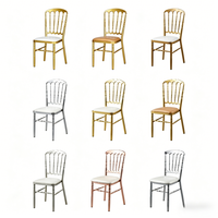 Chaise Napoléon en gros, finition dorée, pour mariage et banquet en extérieur