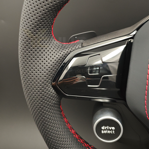 Volant en cuir avec bouton de sélection de mode de conduite et éclairage LED pour VW Volkswagen Golf 8 R 5 6 <span class=keywords><strong>7</strong></span> <span class=keywords><strong>7</strong></span>.5 MK8 MK6 MK7 6R 7R 8R Gti Jetta - Product Image 5