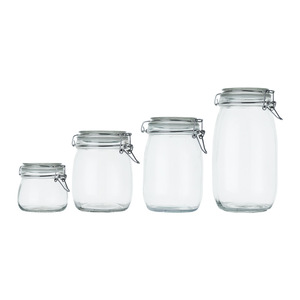 Bocal en verre hermétique, bouteille à vin, pot à miel, pot de conservation alimentaire, bocal à <span class=keywords><strong>cornichons</strong></span> de qualité alimentaire, design moderne et minimaliste - Product Image 5