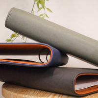 Personalizado Faux Vegan A6 A5 A4 Papel de repuesto Tamaño de carta Saffiano 8, 5X11 Planificador de viaje Cuaderno de cuero Carpeta de 3 anillas