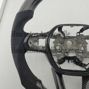 Nouveaux produits explosifs : Volant de voiture en cuir perforé et fibre de carbone pour Honda Civic 11e génération - Product Image 6