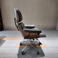 Chaise de bureau exécutive ergonomique moderne en cuir, réglable en hauteur, pivotante, pour la maison, le bureau, la chambre, le salon, l'école