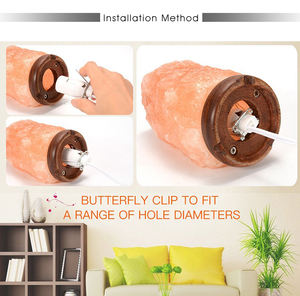 Câble de remplacement avec interrupteur intégré et prise EU E14 à pince papillon pour kit de cordon d'alimentation de lampe à sel de l'Himalaya - Product Image 3