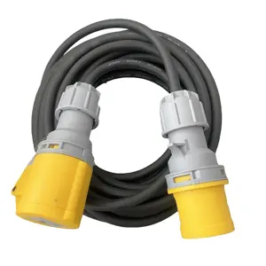 Cables de extensión europeos de conversión AD 16A de 3 polos y 110V, cable de extensión con enchufe y enchufe CEE IP44 de 16A/230V, 3G1.5