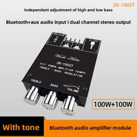 Module amplificateur 100W*2 à double canal pour subwoofer, version APP améliorée 1002T, avec contrôle des tonalités hautes et basses pour carte amplificateur 5.0
