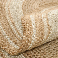 Custom Floor Carpet Jute Wholesale Runner Rugs Mat Natural Braided Floor Mat Area Rugs Hand Made Woven Jute Rug