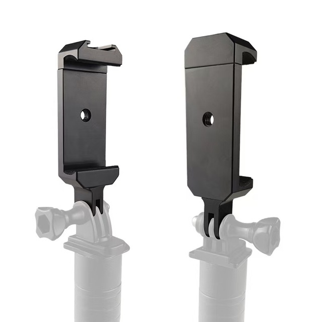 Custom Design Metal Cellphone Mount Clamp Clip Aluminum Phone Holder for Gopros