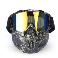 OBAOLAY H022 Lunettes de moto tout-terrain VTT Motocross Lunettes de soleil polarisées Cadre en TPU Coupe-vent Anti-poussière Anti-impact