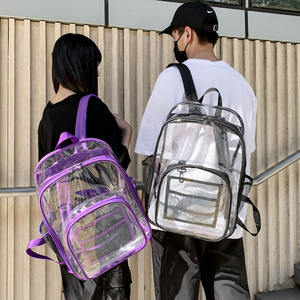 Custom <b>Clear</b> Pvc Backpack <b>Clear</b> <b>Plastic</b> <b>Bag</b> <b>Clear</b> Backpack Transparent Backpack - Product Image 3