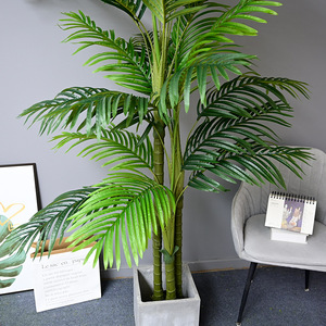 Artificial Palm <b>Tree</b> 2.4m High Simulation Indoor <b>Outdoor</b> Decor Potted Plant For Home Hotel Wedding Props - Product Image 4