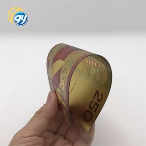 <span class=keywords><strong>Billet</strong></span> de collection <span class=keywords><strong>souvenir</strong></span> en or 999999 de 250 guilder néerlandais coloré, pour collection de monnaies anciennes - Product Image 5