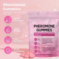 Bonbons à la saveur de fruits naturels en forme de cœur, supplément alimentaire énergétique à base de phéromones, formule à base de plantes, soutient la vitalité du corps pour les femmes