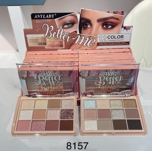 Paleta de <span class=keywords><strong>Sombras</strong></span> de Ojos con Forma de Concha, Resistente al Agua, con Acabado Perlado y Mate, 12 Colores, Maquillaje para Festivales - Product Image 2