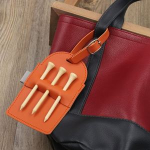 YY Wholesale Soporte para Tees de Golf de Cuero PU, Organizador de Tees de Golf, Bolsa para Accesorios de Golf con Correa Ajustable para Viajes al Campo - Product Image 3