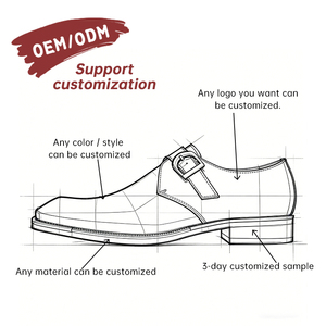OEM Custom High Quality Men's British Inspired Business Casual Retro Square Toe Loafers Breathable Waterproof Wedding <b>Shoes</b> - Product Image 3