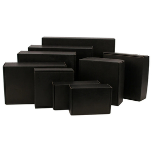 Miễn Phí Thiết Kế Bưu Phẩm Đóng Gói Tùy Chỉnh Màu Đen Gửi Thư Bao Bì Hộp Các Tông Quần Áo Gói Hộp Quà Tặng Sang Trọng Hộp Giấy - Product Image 5