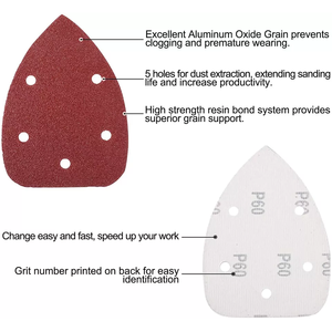 US Local Stock 84pcs 5-Hole Mouse Detail Sander Sandpaper 40-320 Grit Sanding <b>Abrasive</b> <b>Tools</b> Ships 24H - Product Image 5