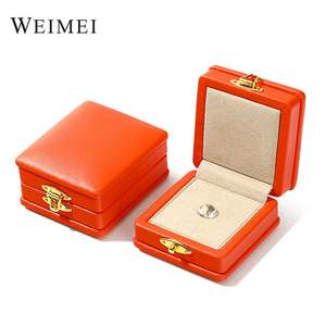 Caja de piedra de exhibición de terciopelo con cerradura para paquete Weimei de GEMA de diamante - Product Image 5