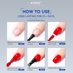 JTING Gel de finition haute durabilité, non-jaunissant, résistant à l'usure, sans HEMA, sans résidu, effet diamant brillant - Product Image 6