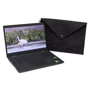 Housse pour ordinateur portable en tissu feutre, personnalisable en couleur, taille, logo et style d'emballage, pochette pour dossiers et documents pour le bureau - Product Image 1