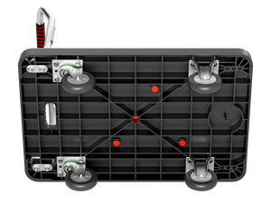 Chariot à plateforme pliable BC-858, spécifications personnalisables, plateforme de travail en plastique, capacité de charge de 300 kg, chariot à outils pour le fret portuaire - Product Image 2