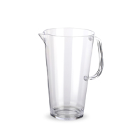 Pichets en plastique transparent personnalisés de Restaurant 2L pour l'eau, le jus ou le lait