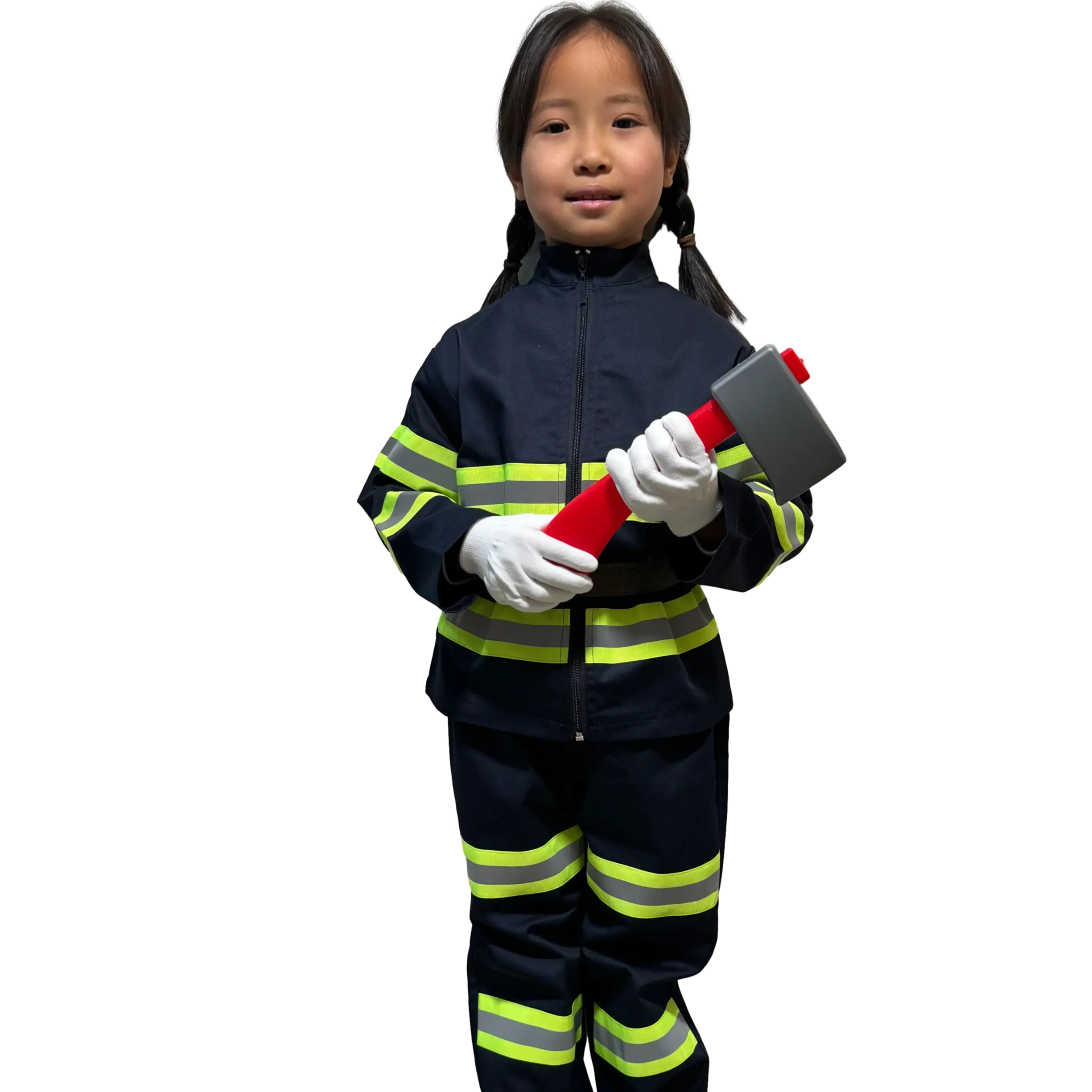 Costume da vigile del fuoco senza paura per bambini Costume di Halloween vigile del fuoco per bambini accendono i bambini