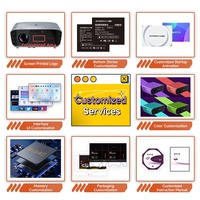 Projecteur intelligent portable OEM 4K haute luminosité Android 9.0 avec LED, autofocus, haut-parleurs Hi-Fi, Wi-Fi double bande et 7 couches de protection