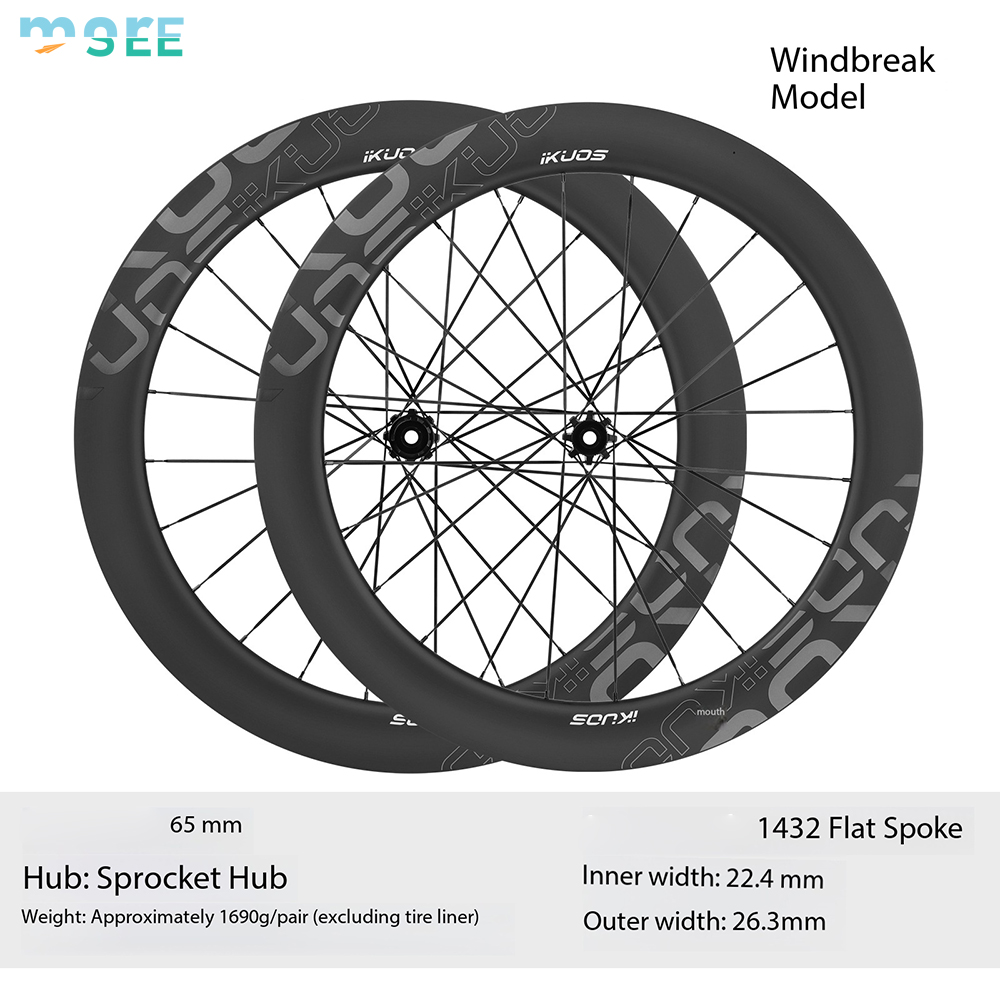 Black 65mm Aerodynamic Spokes