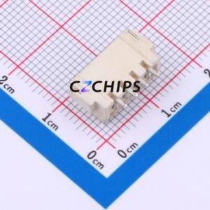 HCZZ0021-4 Wire-to-Board Pin Header SMD,P=2.54mm,Horizontal Mount Connector 1x4P 2.5mm Horizontal Mount XH - Product Image 2