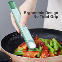 Cuillère en plastique réglable outils de cuisson cuillère à mesurer avec contrôle des grammes cuillère à échelle de sel de café pour la cuisine
