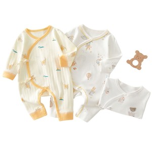 Combinaison bébé en coton tricoté unisexe style pleine lune toutes saisons - Product Image 4