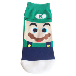 Vente en gros de chaussettes en coton pour femmes, chaussettes de cheville en coton avec personnage de dessin animé <span class=keywords><strong>Mario</strong></span> - Product Image 3