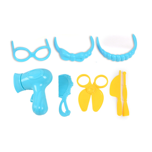 Ensemble de pâte à modeler pour salon de coiffure en plastique pour enfants, <span class=keywords><strong>jouet</strong></span> de simulation de barbier pour enfants - Product Image 3