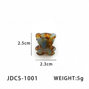 Jepit Rambut Mini Akrilik ZOYU Custom Ins 2.5cm, Jepit Rambut Lucu Berwarna-warni Bentuk Hewan Beruang, Aksesoris Rambut Akrilik, Jepit Poni - Product Image 6