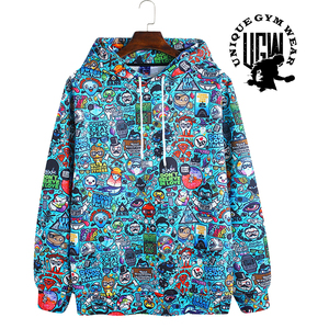 Sudadera con Capucha para Gimnasio, Diseño Único con Estampado Floral y Bolsillos, Logotipo Personalizado, Ecológica, Transpirable, de Forro Polar, para Invierno - Product Image 6