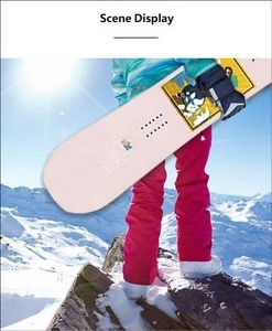 Tabla de Snowboard Infantil Ecológica y Duradera con Núcleo de Madera de Álamo, Versátil para Todas las Montañas, para Niños, Invierno, Aire Libre, para Padres e Hijos - Product Image 3