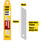 Yongheng vente en gros de haute qualité Sk4 18mm 0.5mm épaisseur lame de couteau utilitaire