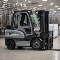 Forklift Listrik Pengangkut Kargo Logistik Terbaik, Hemat Biaya, 2 Ton 3 Ton, Baterai 60V, Nol Emisi, Tinggi Angkat 3m, Bersertifikasi CE