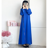 Abaya noire pour filles, vêtements islamiques, robe kaftan musulmane, vêtements Abaya de Dubaï, robe pour femmes musulmanes