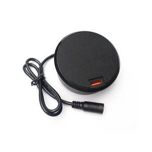 شاحن لابتوب عالي الجودة من النوع C بقوة 45 واط، شاحن لاسلكي سريع <span class=keywords><strong>3</strong></span> في 1 بقوة 15 واط مدمج في الأثاث مع منفذ USB بتقنية الشحن السريع QC3.0 - Product Image 2