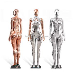Boutique BBL <strong>Mina</strong> Models Big Bra Curvy Women Dummy Plating Gold Silver Plastic Full Body Plus Size Standing Clothing Mannequins - Product Image 2