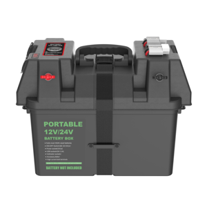 Водонепроницаемые аккумуляторные боксы для свинцово-кислотных аккумуляторов 12В с защитой от перегрузки 30А 3кВт, долговечные, черные, из полипропилена - модель LV PB001A - Product Image 2