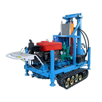 Foreuse hydraulique diesel portable JUTOP, foreuse compacte montée sur chenilles de 180 m pour puits d'eau