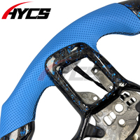 Volant de course personnalisé en fibre de carbone avec LED RPM pour Ford Mustang GT 2024-2026 GT500 Dark Horse, volant chauffant