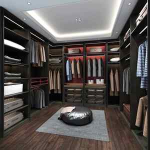 Armoire ouverte d'angle YALIG, meuble de chambre à coucher avec porte placard de haute qualité - Product Image 4