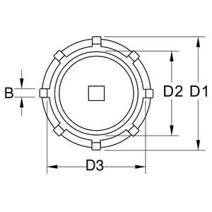 KS เครื่องมือ3/4 "ประแจสล็อตที่มี8หมุดสำหรับ Scania - Product Image 3