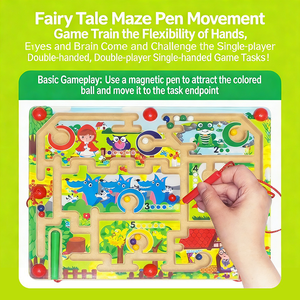 Nuevo Juguete <span class=keywords><strong>de</strong></span> Actividades Montessori, Laberinto Magnético, Clasificación <span class=keywords><strong>de</strong></span> Números y Colores, Rompecabezas <span class=keywords><strong>de</strong></span> Conteo, Ayuda Educativa para el Aprendizaje <span class=keywords><strong>de</strong></span> Letras para Niños - Product Image 2